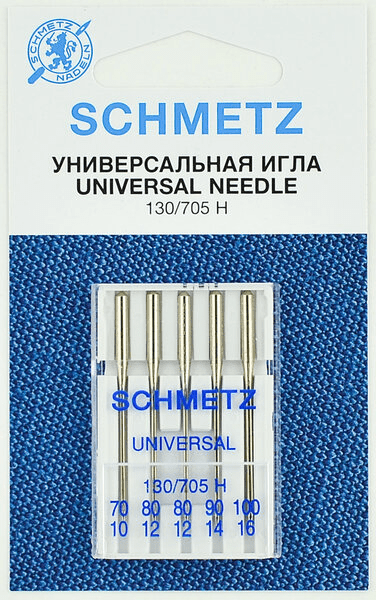 Иглы Schmetz универсальные (70x1, 80x2, 90x1, 100х1), 5 шт в Краснокаменске