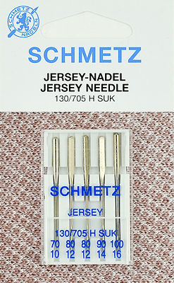 Иглы Schmetz джерси 130/705 H SUK (70x1, 80x2, 90x1, 100x1) 5 шт в Краснокаменске